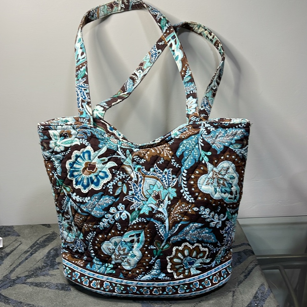 Vera Bradley Java Blue Shoulder Purse - image 2